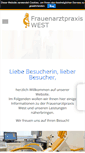 Mobile Screenshot of frauenarztpraxis-west.de