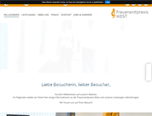 Tablet Screenshot of frauenarztpraxis-west.de